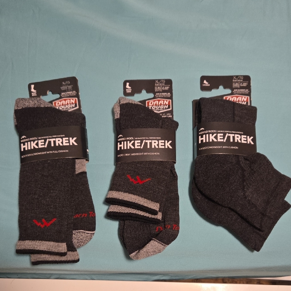 NWT Mens XL Darn Tough Socks - Bundle Of 3